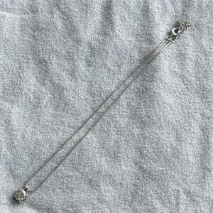 Silpada Centre Stage Necklace 925 Sterling Silver CZ